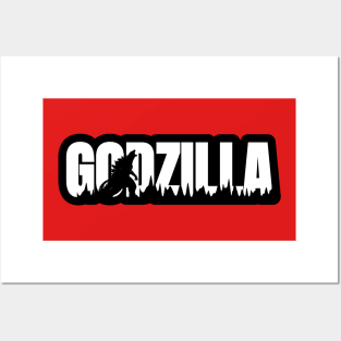 White Godzilla Kids Posters and Art